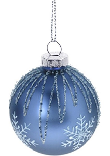 Yılbaşı Topu Gri 8cm