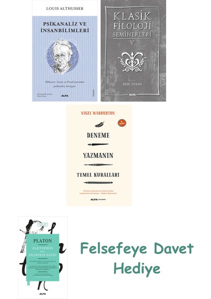 Psikanaliz ve Insanbilimleri + Klasik Filoloji Seminerleri 5 + Deneme Yazmanın Temel Kuralları