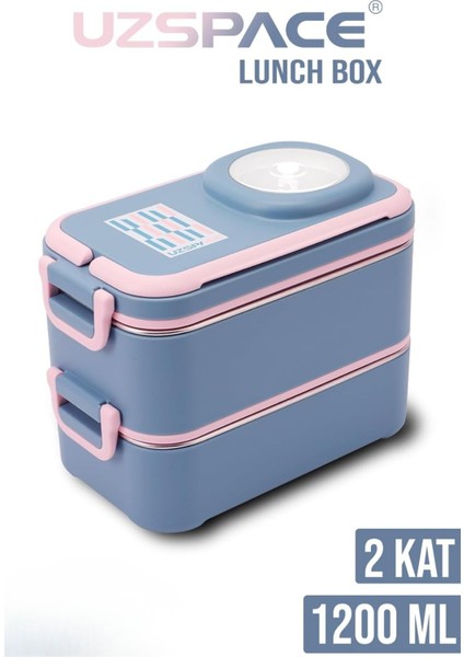 Içi Çelik Saklama Kabı 1200 ml VGN8023 Gri