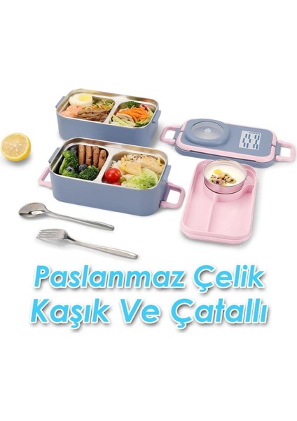 Içi Çelik Saklama Kabı 1200 ml VGN8023 Gri indirimleri