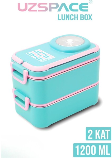 Içi Çelik Saklama Kabı 1200 ml VGN8023 Yeşil