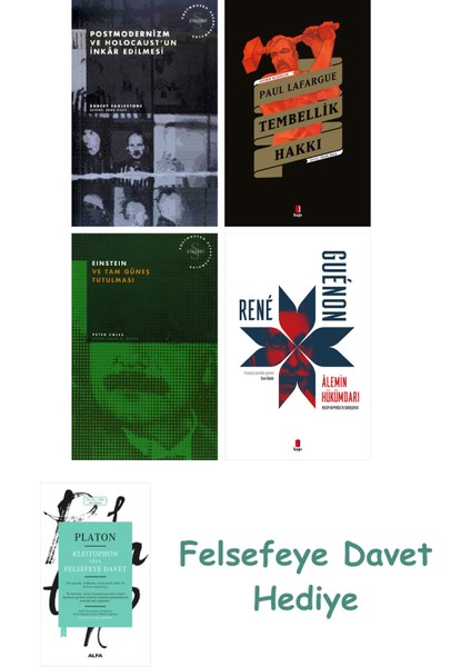 Kleitophon Veya Felsefeye Davet + Tembellik Hakkı + Doğu Metafiziği ve Tasavvuf + Einstein ve Tam...