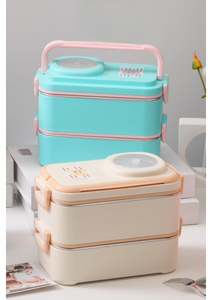 Içi Çelik Saklama Kabı 1200 ml VGN8023 Yeşil modelleri