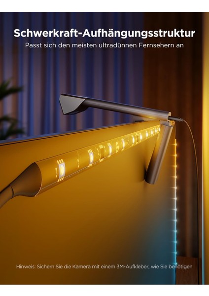 Prismedge V3 Ultra – Akıllı Kamera Renk Algılayıcılı Tv Ambiyans Şeridi | 55–65” Uyumlu | 4-In-1 Rgbıcw LED Teknolojisi