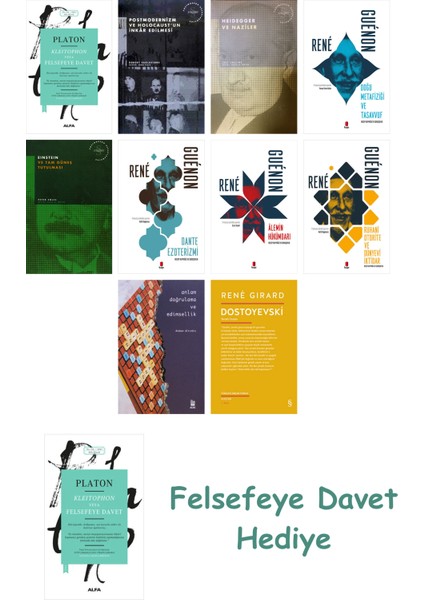 10 Kitaplık Felsefe Seti + Felsefe Davet