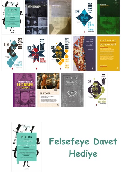 14 Kitaplık Felsefe Seti + Felsefe Davet
