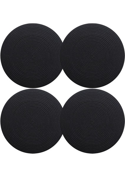 2 Adet Siyah Jüt Supla / Amerikan Servis Lux Sunum Tabak Altlığı modelleri