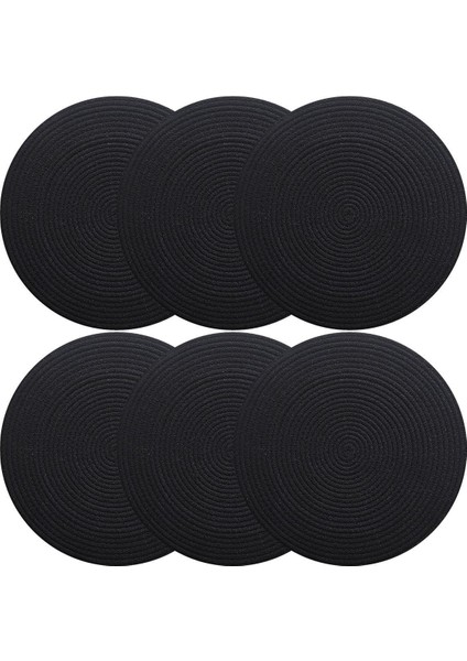 2 Adet Siyah Jüt Supla / Amerikan Servis Lux Sunum Tabak Altlığı fırsatları