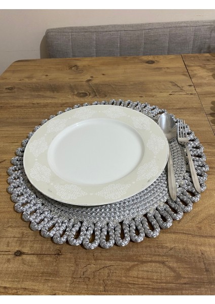 Galaxy Modern Jüt Supla ve Ekmeklik 7'li Set Gri modelleri