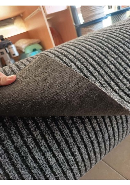 Çelik Halı Gri Kaymaz Taban Kesme Yolluk Iç ve Dış Mekan Kapı Önü Ofis Oto Işyeri Paspas