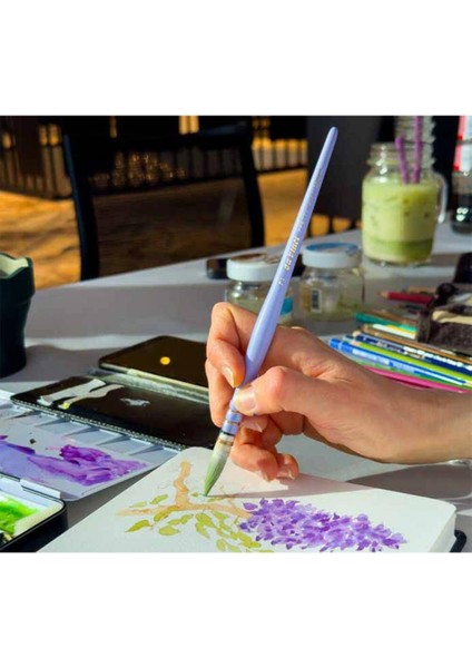 Özel Seri Pretty Lili Ekstra Yumuşak Suluboya Fırçası No:2 modelleri