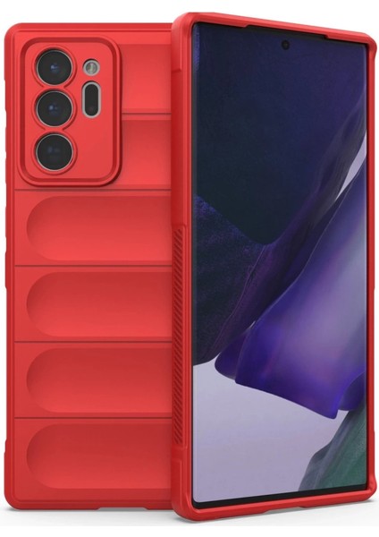 Samsung Galaxy Note 20 Ultra Kılıf Optimum Silikon - Kırmızı