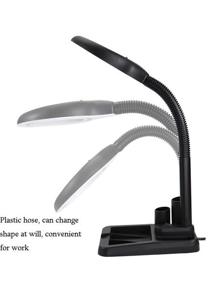 Esnek 5x /10x,40 Led Işıklı Büyüteç ,lamba Büyüteç Okuma, Çalışma Lehim Masa Lambası A808