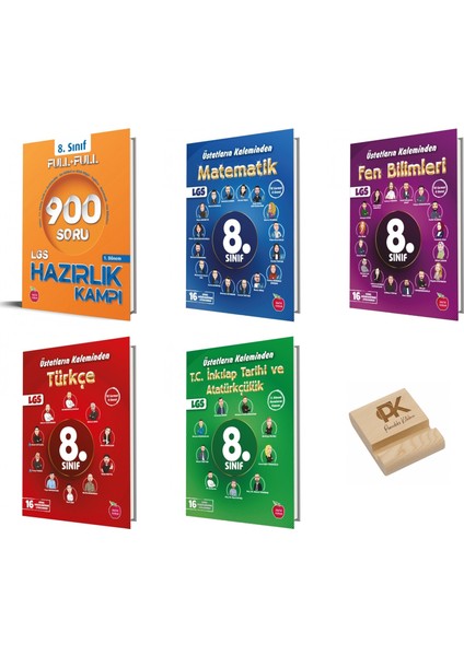 Newton Lgs 8. Sınıf 1. Dönem Hazırlık Kampı ve Tüm Yıl 16LI Branş Denemeleri 5li Set Telefon Standı