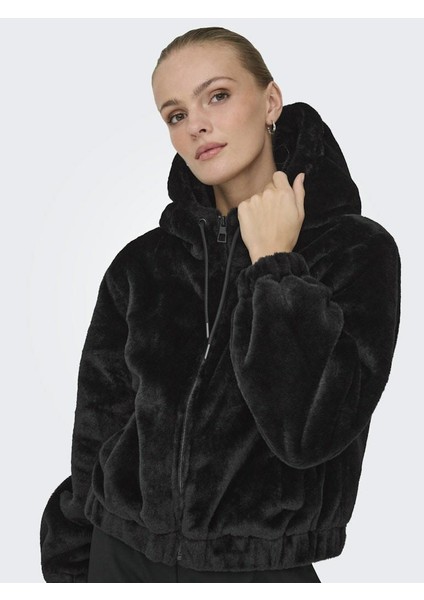 Jdy Yola Faux Fur Hood Kadın Ceket 15359329 modelleri