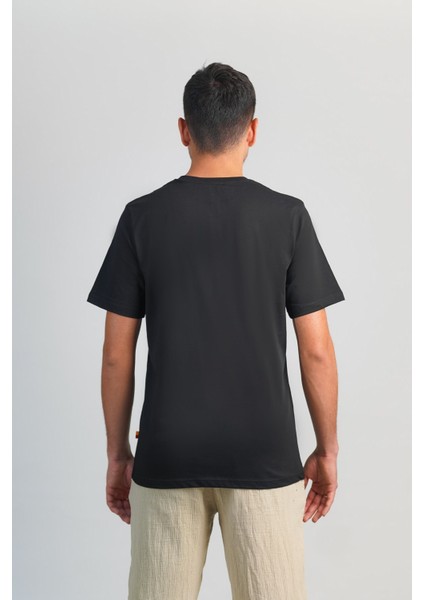 Orijinal Siyah T-Shirt Ahşap Kutulu Metin Oktay T-Shirt Hediyeli