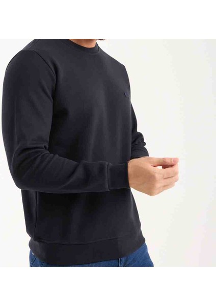 Bisiklet Yaka Regular Fit Lacivert Paris Arma Uzun Kol fırsatları