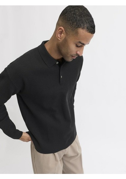 Jack Jones Blabradfort Relax Fit Polo Yaka Erkek Kazak 12285374 indirimleri