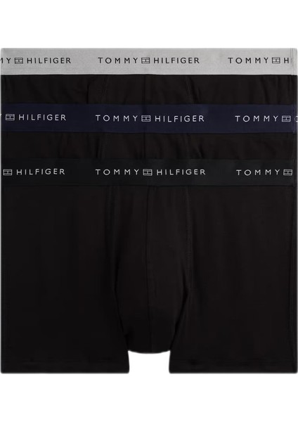 Erkek 3’lü Metalik Bel Bantlı Trunk Boxer UM0UM03411