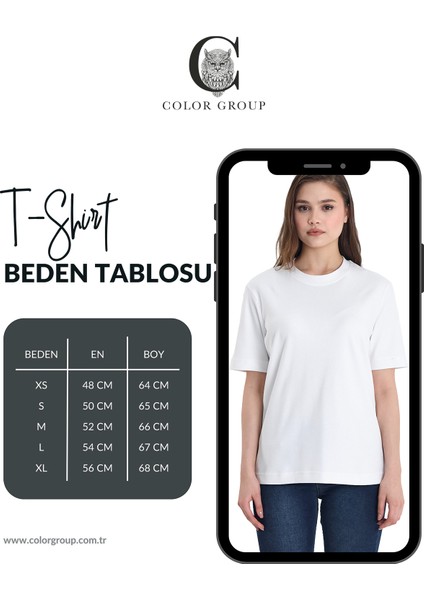Kişiye Özel Baskı (Kendin Tasarla) Baskılı %100 Pamuk Bisiklet Yaka Relax Kesim T-Shirt fiyatları