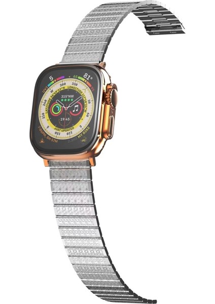 Apple Watch 42MM Made Metal Kordon - Gümüş