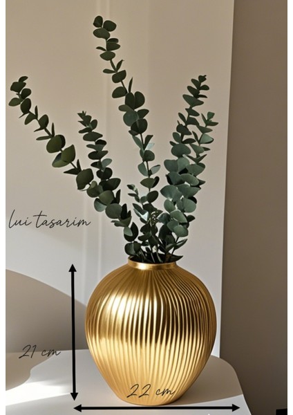 Gold Avangart Trend Avrupa Iskandinav Tarz Şık Büyük Boy Seramik Vazo fiyatları