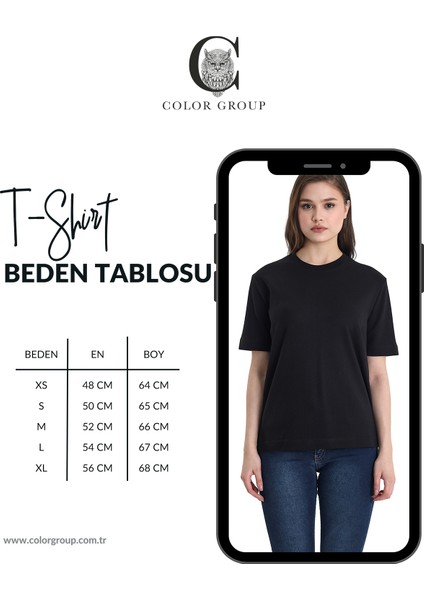 Kişiye Özel Baskı (Kendin Tasarla) Baskılı %100 Pamuk Bisiklet Yaka Relax Kesim T-Shirt fiyatları