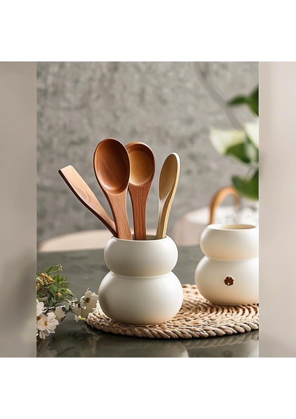 Bubble Kaşıklık Sade Seramik Beyaz Bubble Düzenleyici fiyatları
