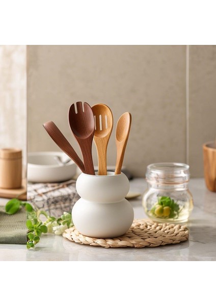 Bubble Kaşıklık Sade Seramik Beyaz Bubble Düzenleyici modelleri