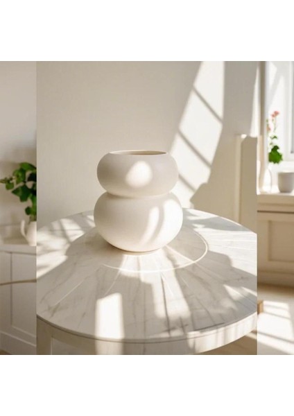 Bubble Kaşıklık Sade Seramik Beyaz Bubble Düzenleyici fırsatları