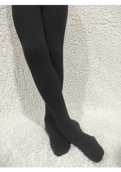 Kız Çocuk Siyah Termal Külotlu Çorap ( Polar Iç Yüzeyi Sayesinde Sıcak Tutan Thermal Külotlu Çorap ) modelleri