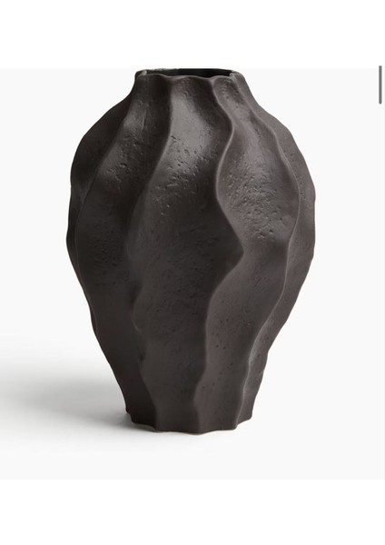 Siyah Rengi Vazo Stonware Iskandinav Avrupa Modern Seramik Özel Tasarım Xl Boy Sonya Vazo