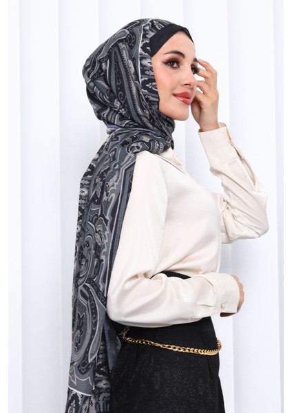 Siyah Desenli Kraş Şal modelleri