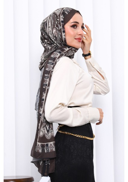 Kahverengi Desenli Kraş Şal fiyatları