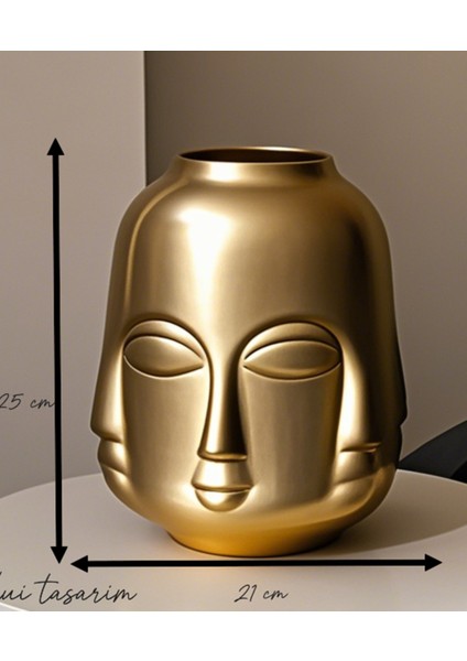 Gold Vazo Trend Bohem Buddha Büyük Xl Boy 25 cm Seramik Vazo fiyatları