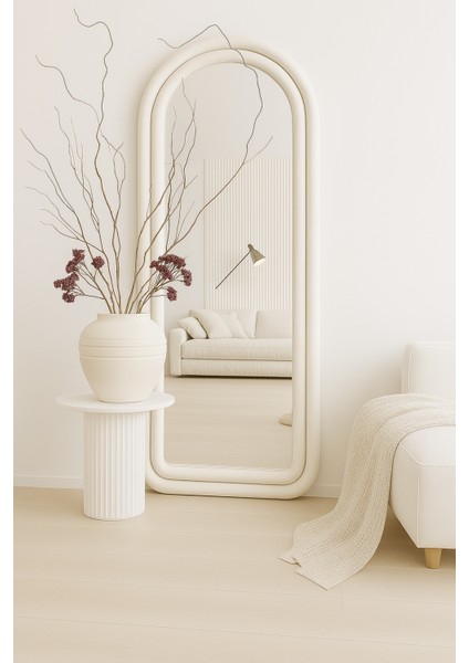 Krem Rengi Seramik Bohem Küp Vazo 28*28 cm Büyük Boy fiyatları