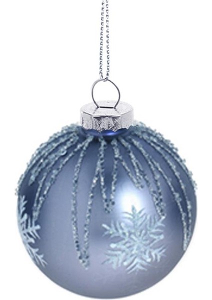 Yılbaşı Topu Antrasit 8cm