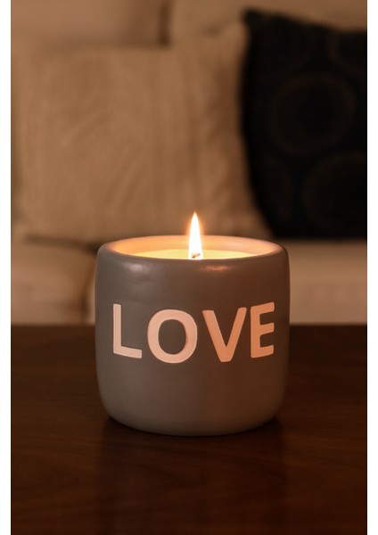 Beton Mumluk Love (Gri)