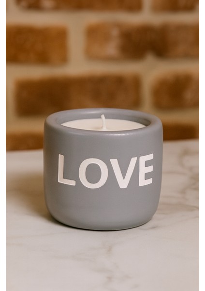 Beton Mumluk Love (Gri)