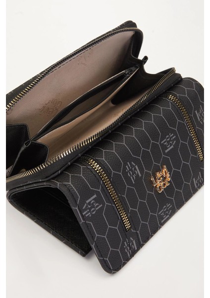 Siyah Fermuar Detay Kadın Cüzdan 910038 fırsatları