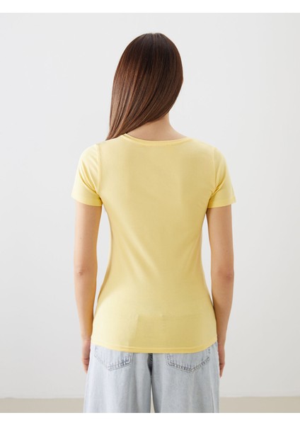 Yeni Sezon V Yaka Kadın Tişört fırsatları