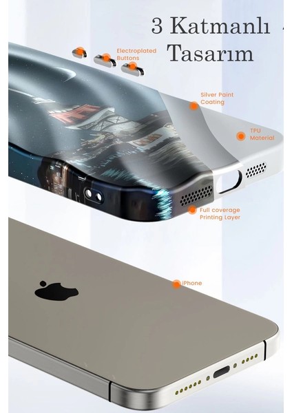 Iphone 14 Pro Kılıf Crew Desenli Kapak - Çiçek fırsatları