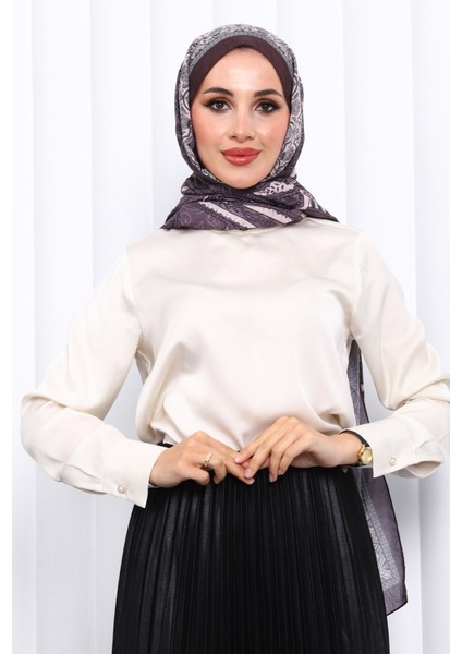 Kahverengi Desenli Kraş Şal fiyatları