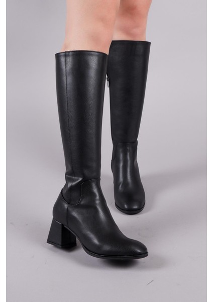 Chimay Aksesuarsız Topuklu Çizme Siyah modelleri