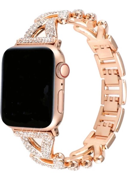 Apple Watch 38MM Node Taşlı Kordon - Siyah modelleri