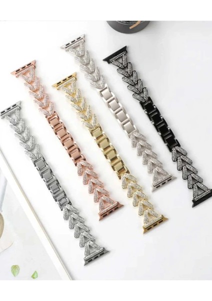 Apple Watch 38MM Node Taşlı Kordon - Siyah fırsatları