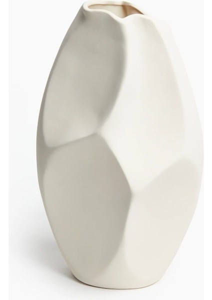 Krem Renk Seramik Vazo 2'li Set Emila Dekoratif Vazo Modern Sade Şık 32CM 25 cm indirimleri