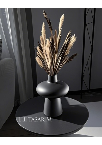 Bohem Yeni Tarz Siyah Sade Minimalist Iskandinav Tarzı Milone Vazo Seramik 21*18CM modelleri