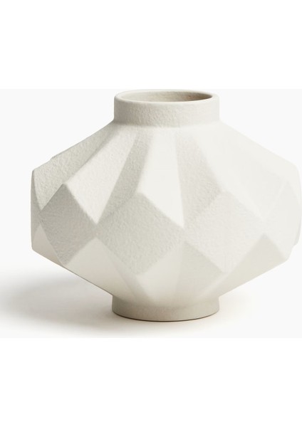 Stonware Krem Rengi 2 Li Vazo Seti Seramik Forest Vazo Bohem Iskandinav modelleri