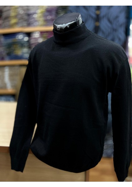 Erkek Triko Balıkçı Yaka Yün Kazak